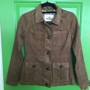 HOLLISTER Tan Suede Jacket - Sz XS